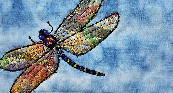 Dragonfly quilt square