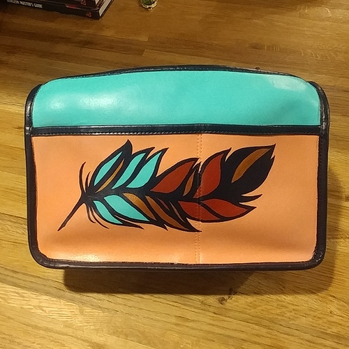 Surprising Purse makeovers with Paint - Made By Barb - Angelus