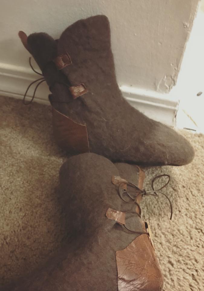 felted boots