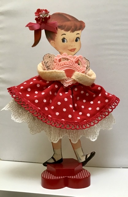 Vintage Paper Doll Valentine Girl - Completed Projects - the Lettuce